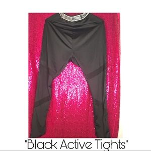 US L UK 18 Black Active Tights